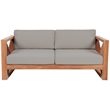 Meridian Furniture Anguilla Grey Water Resisting Outdoor Loveseat
