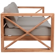 Meridian Furniture Anguilla Grey Water Resisting Outdoor Loveseat