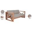 Meridian Furniture Anguilla Grey Water Resisting Outdoor Loveseat