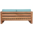 Meridian Furniture Anguilla Blue Water Resisting Outdoor Loveseat