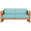 Meridian Furniture Anguilla Blue Water Resisting Outdoor Loveseat