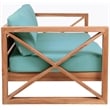Meridian Furniture Anguilla Blue Water Resisting Outdoor Loveseat