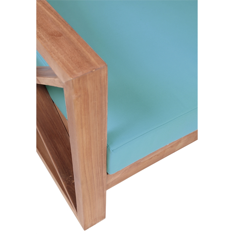 Meridian Furniture Anguilla Blue Water Resisting Outdoor Loveseat