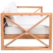 Meridian Furniture Anguilla Off White Water Resisting Outdoor Loveseat