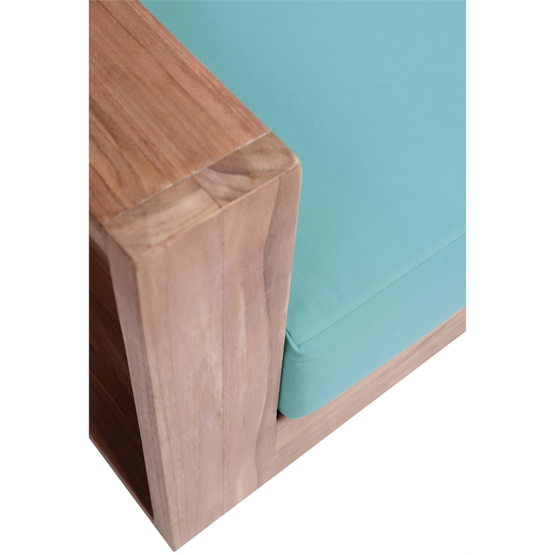 Meridian Furniture Tulum Blue Water Resisting Outdoor Chair