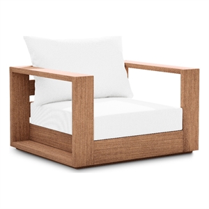 Meridian Furniture Tulum Off White Water Resisting Outdoor Chair