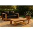 Meridian Furniture Tulum Natural Teak Outdoor Coffee Table