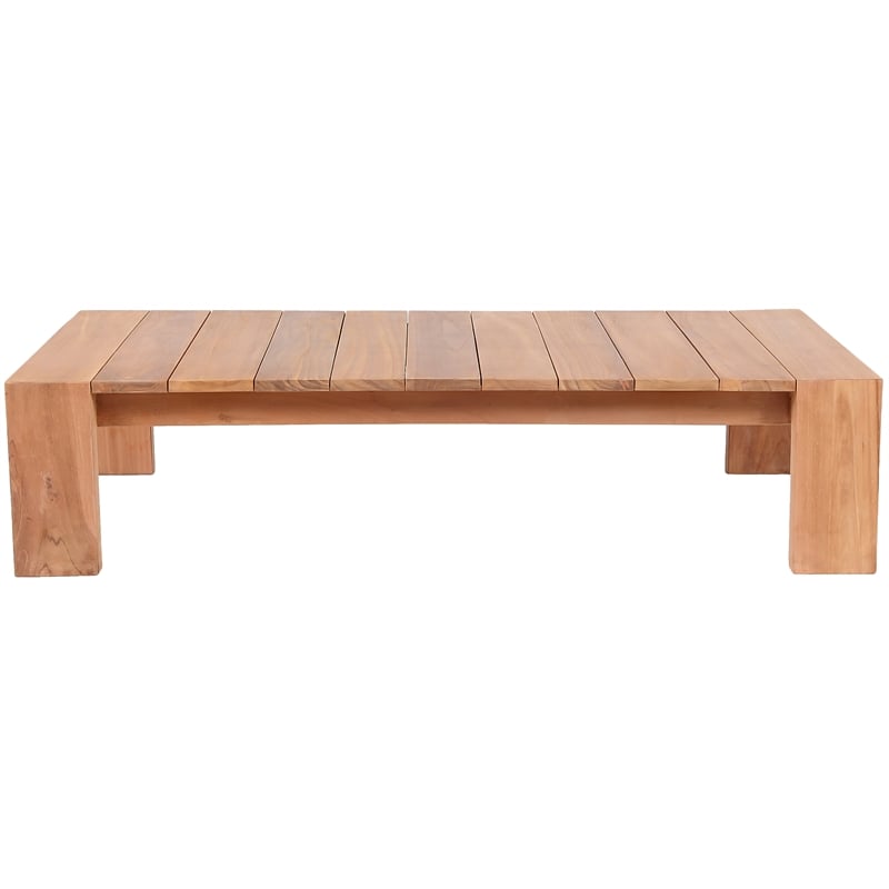 Meridian Furniture Tulum Natural Teak Outdoor Coffee Table