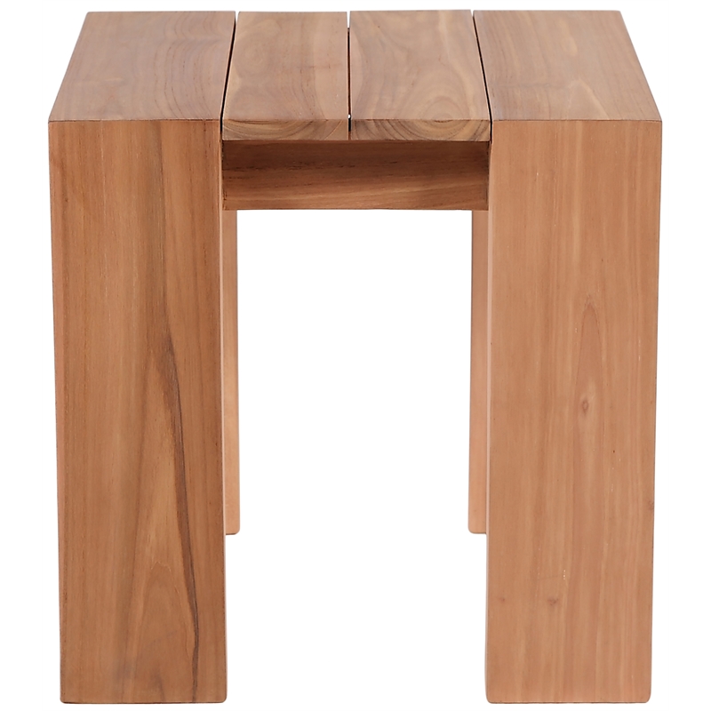 Meridian Furniture Tulum Natural Teak Outdoor End Table
