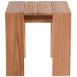 Meridian Furniture Tulum Natural Teak Outdoor End Table
