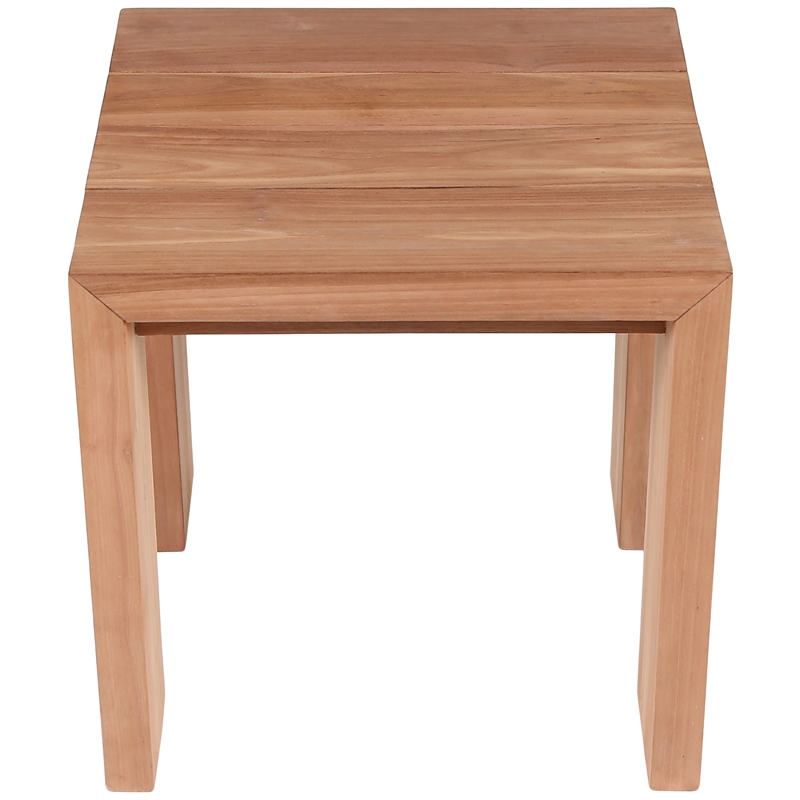 Meridian Furniture Tulum Natural Teak Outdoor End Table