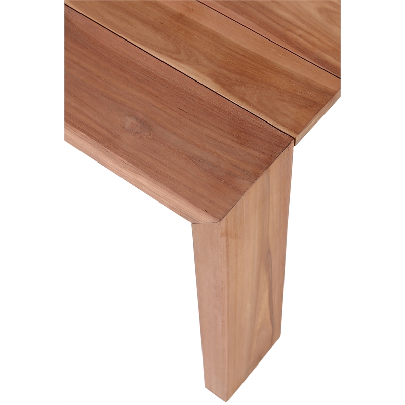 Meridian Furniture Tulum Natural Teak Outdoor End Table