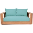 Meridian Furniture Tulum Blue Water Resisting Outdoor Loveseat