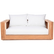 Meridian Furniture Tulum Off White Water Resisting Outdoor Loveseat