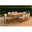 Meridian Furniture Tulum Off White Water Resisting Outdoor Dining Arm Chair