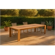 Meridian Furniture Tulum Natural Teak Outdoor Patio Dining Table