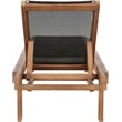 Meridian Furniture Tulum Black Water Resisting Outdoor Patio Lounger