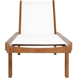 Meridian Furniture Tulum Off White Water Resisting Outdoor Patio Lounger