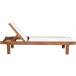 Meridian Furniture Tulum Off White Water Resisting Outdoor Patio Lounger