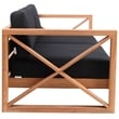 Meridian Furniture Anguilla Black Water Resisting Outdoor Sofa