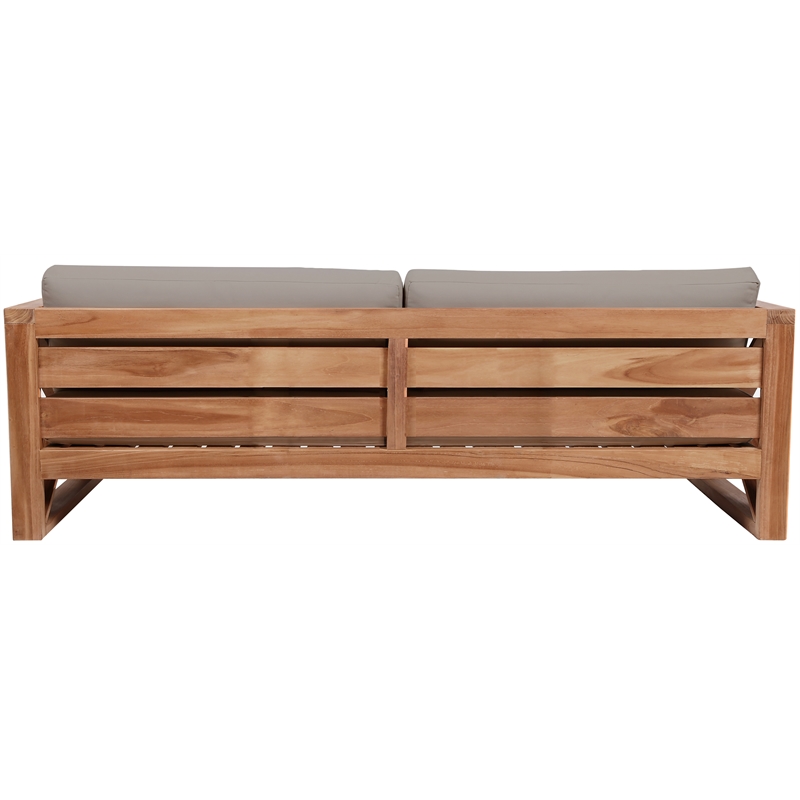 Meridian Furniture Anguilla Grey Water Resisting Outdoor Sofa