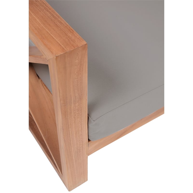 Meridian Furniture Anguilla Grey Water Resisting Outdoor Sofa