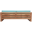 Meridian Furniture Anguilla Blue Water Resisting Outdoor Sofa