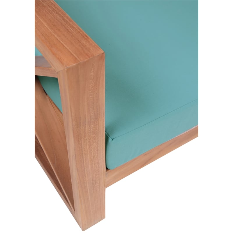 Meridian Furniture Anguilla Blue Water Resisting Outdoor Sofa