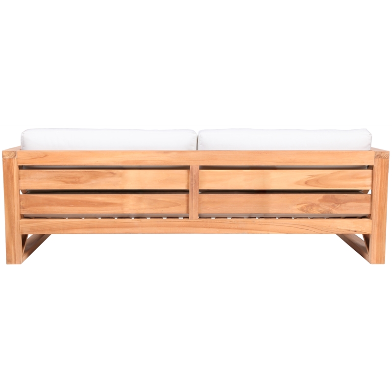 Meridian Furniture Anguilla Off White Water Resisting Outdoor Sofa