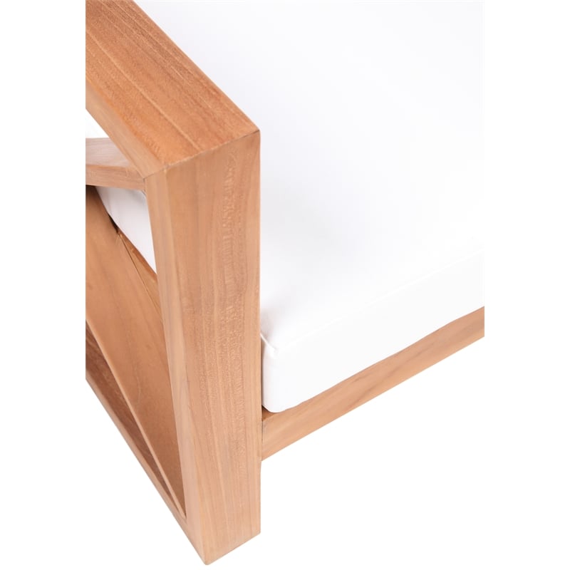 Meridian Furniture Anguilla Off White Water Resisting Outdoor Sofa