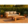 Meridian Furniture Tulum Grey Water Resisting Outdoor Sofa