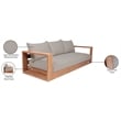 Meridian Furniture Tulum Grey Water Resisting Outdoor Sofa
