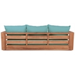 Meridian Furniture Tulum Blue Water Resisting Outdoor Sofa