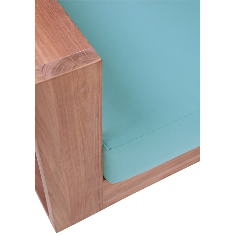 Meridian Furniture Tulum Blue Water Resisting Outdoor Sofa