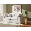 Meridian Furniture Comfy Cream Velvet 2-Pc. Modular Sofa