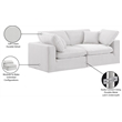 Meridian Furniture Comfy Cream Velvet 2-Pc. Modular Sofa
