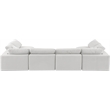 Meridian Furniture Comfy Cream Velvet 6-Pc. Modular Sectional