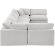 Meridian Furniture Comfy Cream Velvet 6-Pc. Modular Sectional