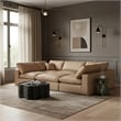 Meridian Furniture Comfy Tan Vegan Leather 6-Pc. Modular Sectional