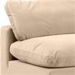Meridian Furniture Comfy Beige Velvet Armless Chair