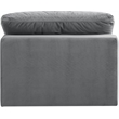 Meridian Furniture Comfy Grey Velvet Armless Chair