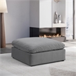 Meridian Furniture Comfy Grey Velvet Ottoman