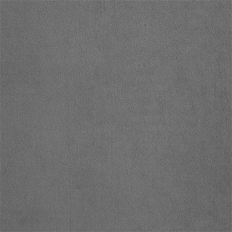 Meridian Furniture Comfy Grey Velvet Ottoman