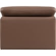 Meridian Furniture Comfy Brown Vegan Leather Armless Chair