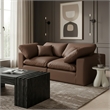 Meridian Furniture Comfy Brown Vegan Leather 2-Pc. Modular Sofa