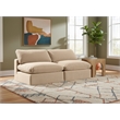 Meridian Furniture Comfy Beige Velvet 2-Pc. Modular Sofa