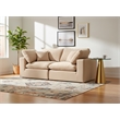 Meridian Furniture Comfy Beige Velvet 2-Pc. Modular Sofa