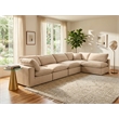 Meridian Furniture Comfy Beige Velvet 5-Pc. Modular Sectional