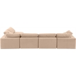 Meridian Furniture Comfy Beige Velvet 5-Pc. Modular Sectional