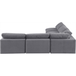 Meridian Furniture Comfy Grey Velvet 5-Pc. Modular Sectional